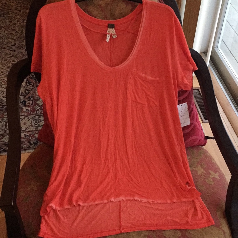 Free People Orange Tee NeverUsed